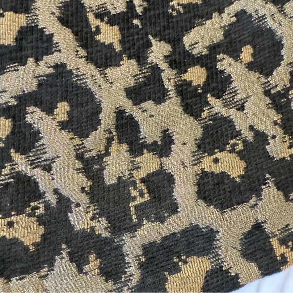 Hutch Anthropologie Leopard Metallic Jacquard Blouse Women’s XS Party Holiday - Picture 4 of 9